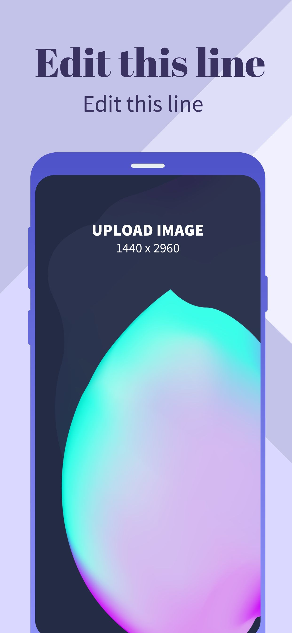 Samsung S9 Screenshot 5 template. Quickly edit text, colors, images, and more for free.