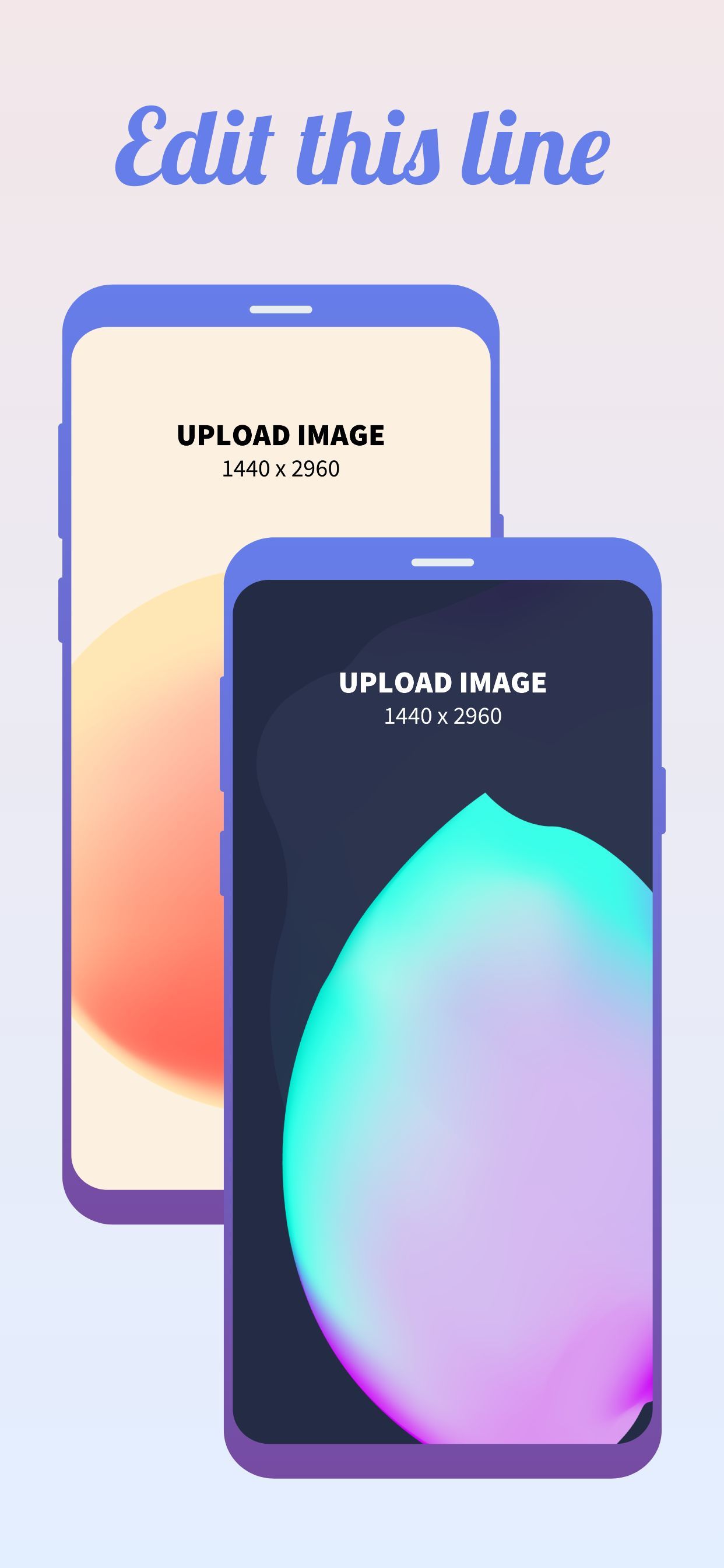 Samsung S9 Screenshot 7 template. Quickly edit fonts, text, colors, and more for free.